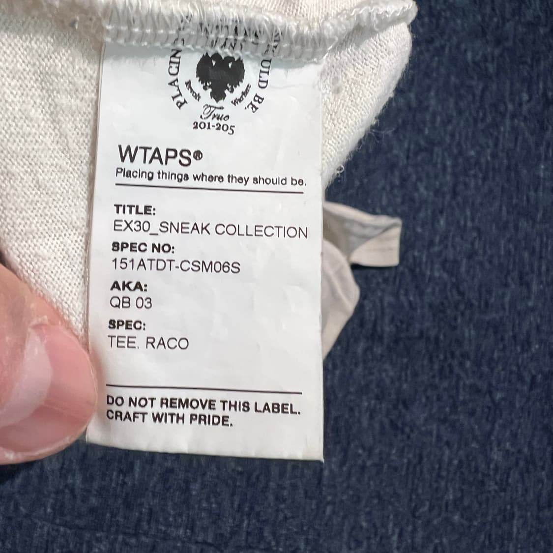 더블탭스 WTAPS 쿼터백 티셔츠 상품이미지9