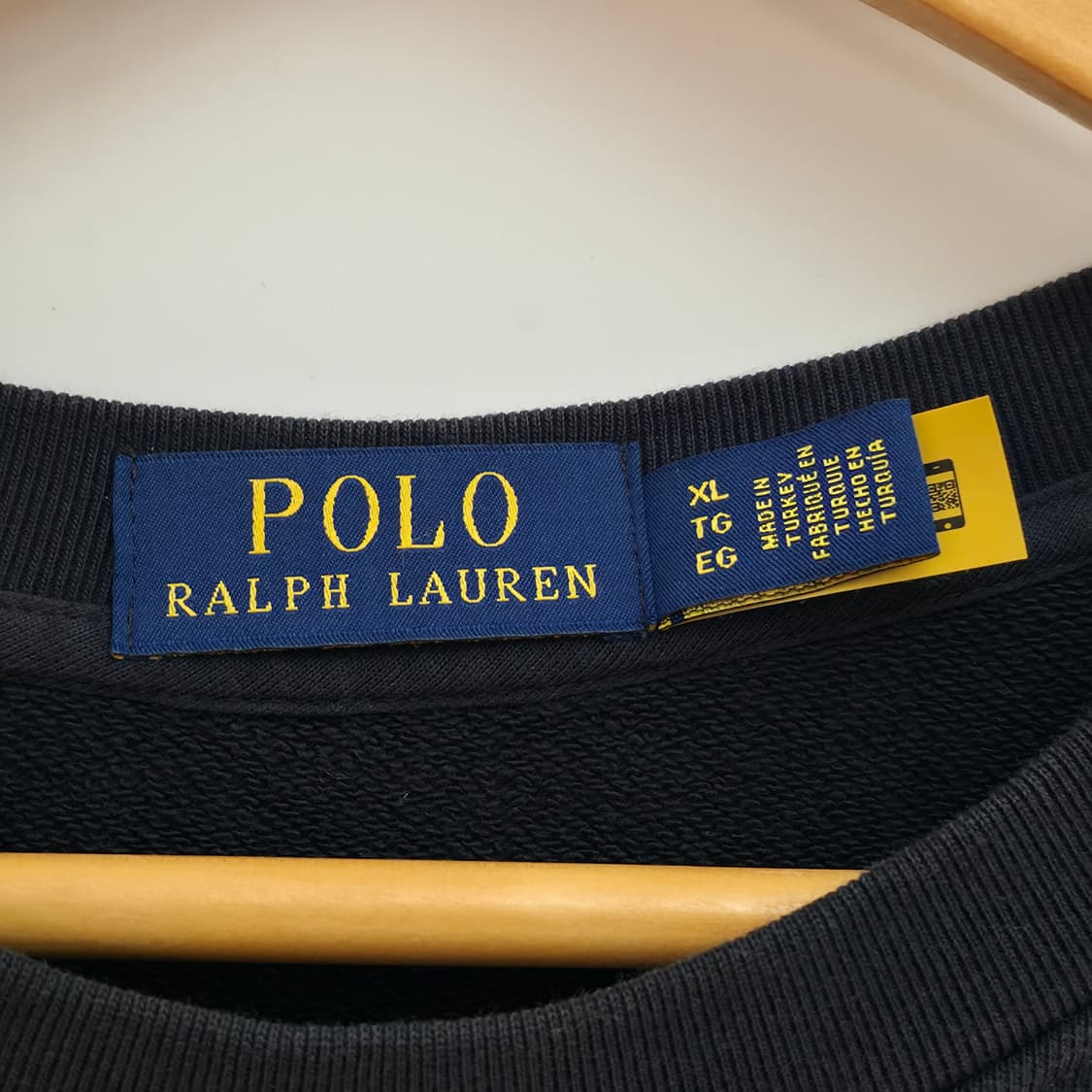 [XL] 폴로 랄프로렌 블랙 맨투맨 신형 큐알택 상품이미지5