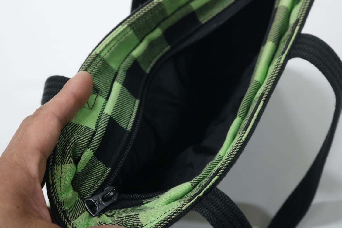 포터 x 네이버후드 빈티지 그린 버팔로 체크 토트백 상품이미지8