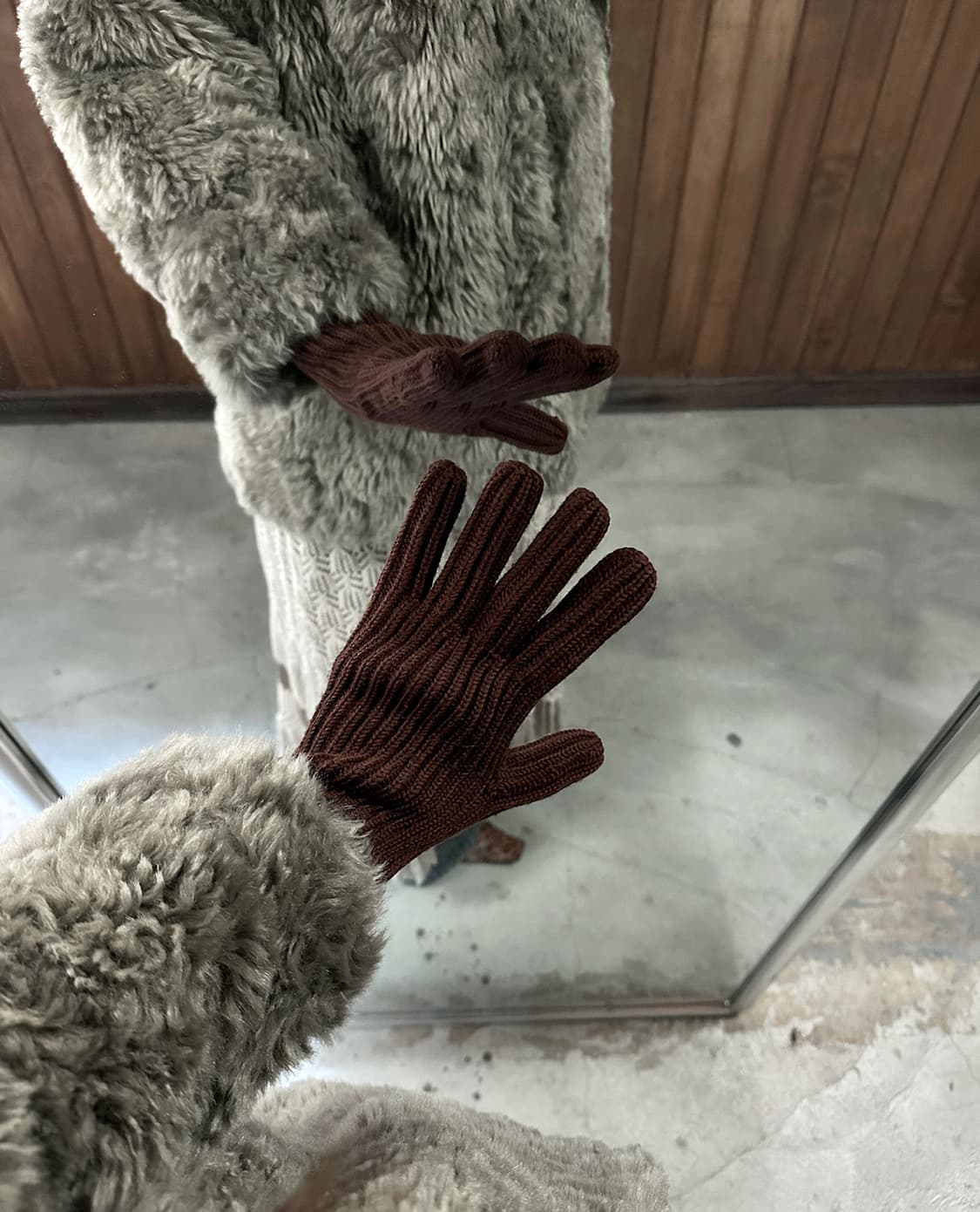 PRADA brown long gloves 상품이미지6