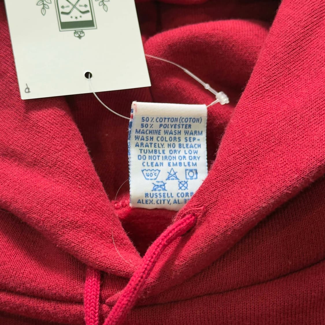 90s 러셀 에슬레틱 블랭크 후드 스웻셔츠 상품이미지5