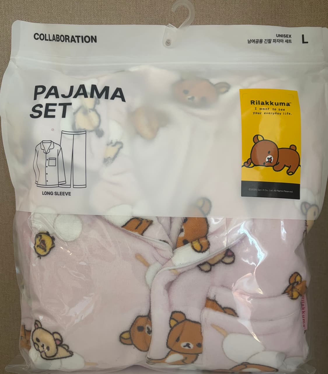 (미개봉) 스파오 리락쿠마 코리락쿠마 수면파자마 L 상품이미지1