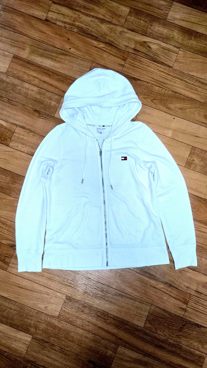 타미힐피거 스포츠 흰색 후드집업 상품이미지2