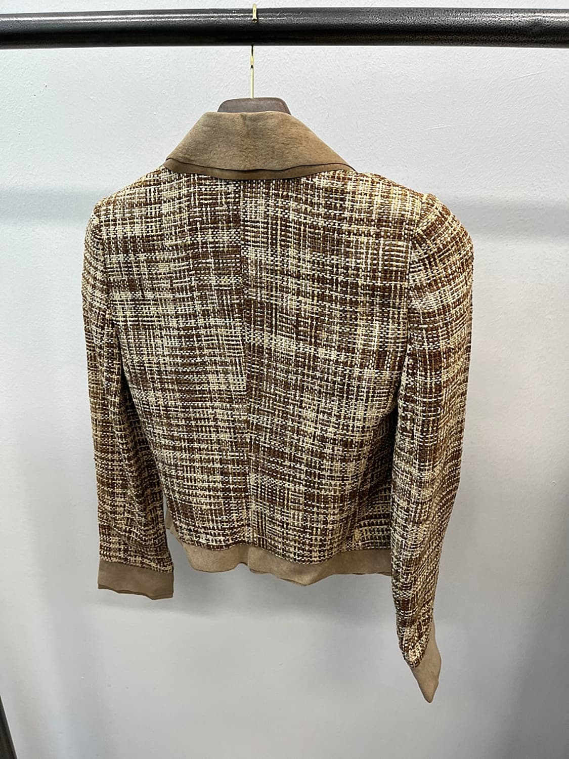 여) 돌체앤가바나 레더콤비 트위드자켓  상품이미지8