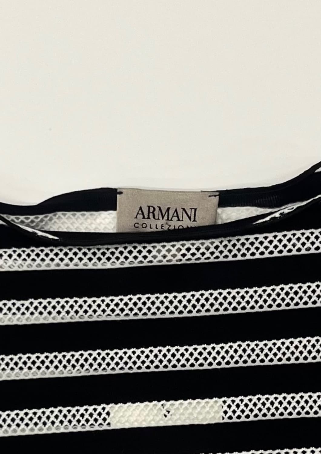 ARMANI COLLEZIONI 아르마니꼴레지오니 레이온 스트라이프 반팔 상품이미지6
