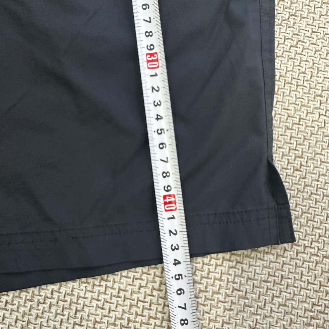 80 노스페이스 블랙 컬러 밴딩 반바지 0410D 상품이미지4