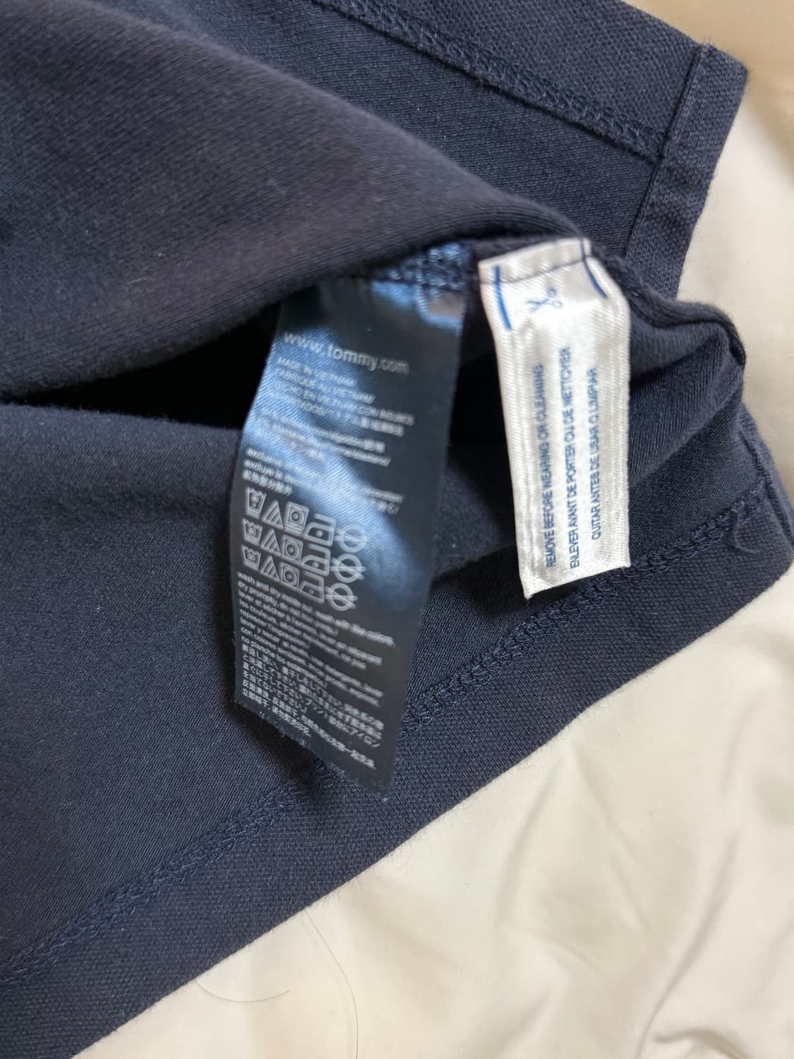 타미힐피거 네이비 카라 원피스 M 상품이미지5