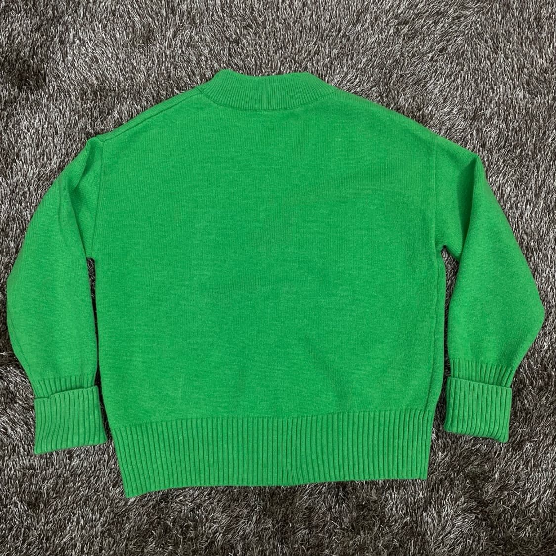 아미 AMI 그린 빅 하트 로고 울 가디건 M 상품이미지7