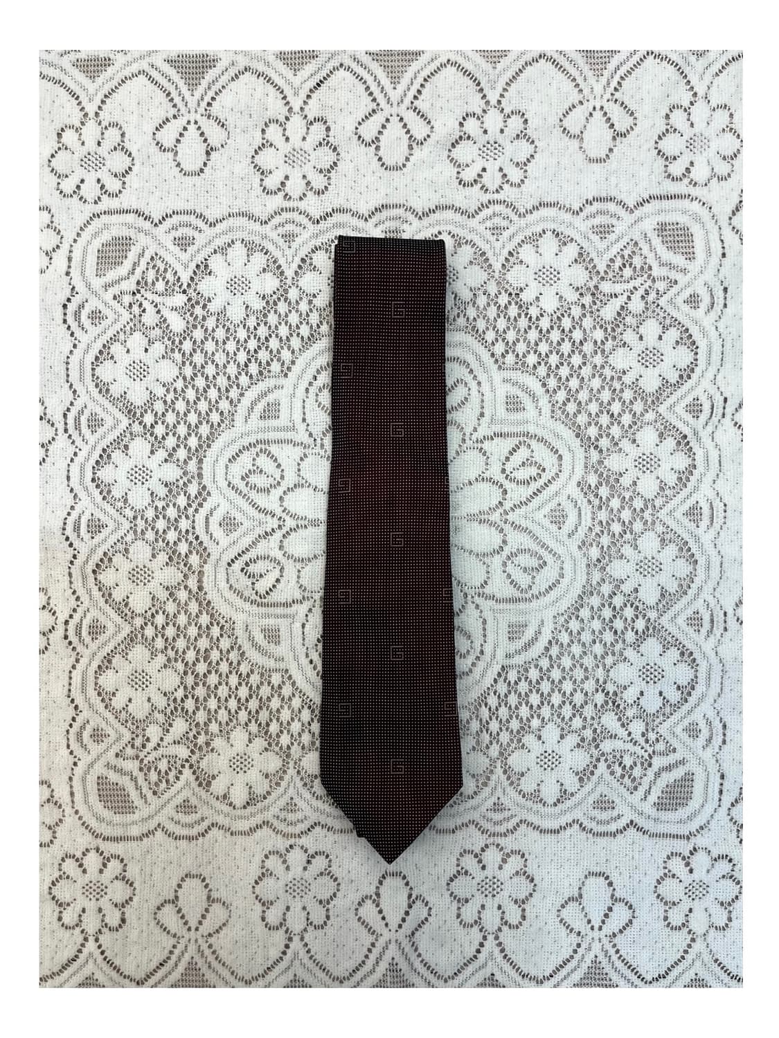 구찌 도트 넥타이 버건디 #csz3131 상품이미지1