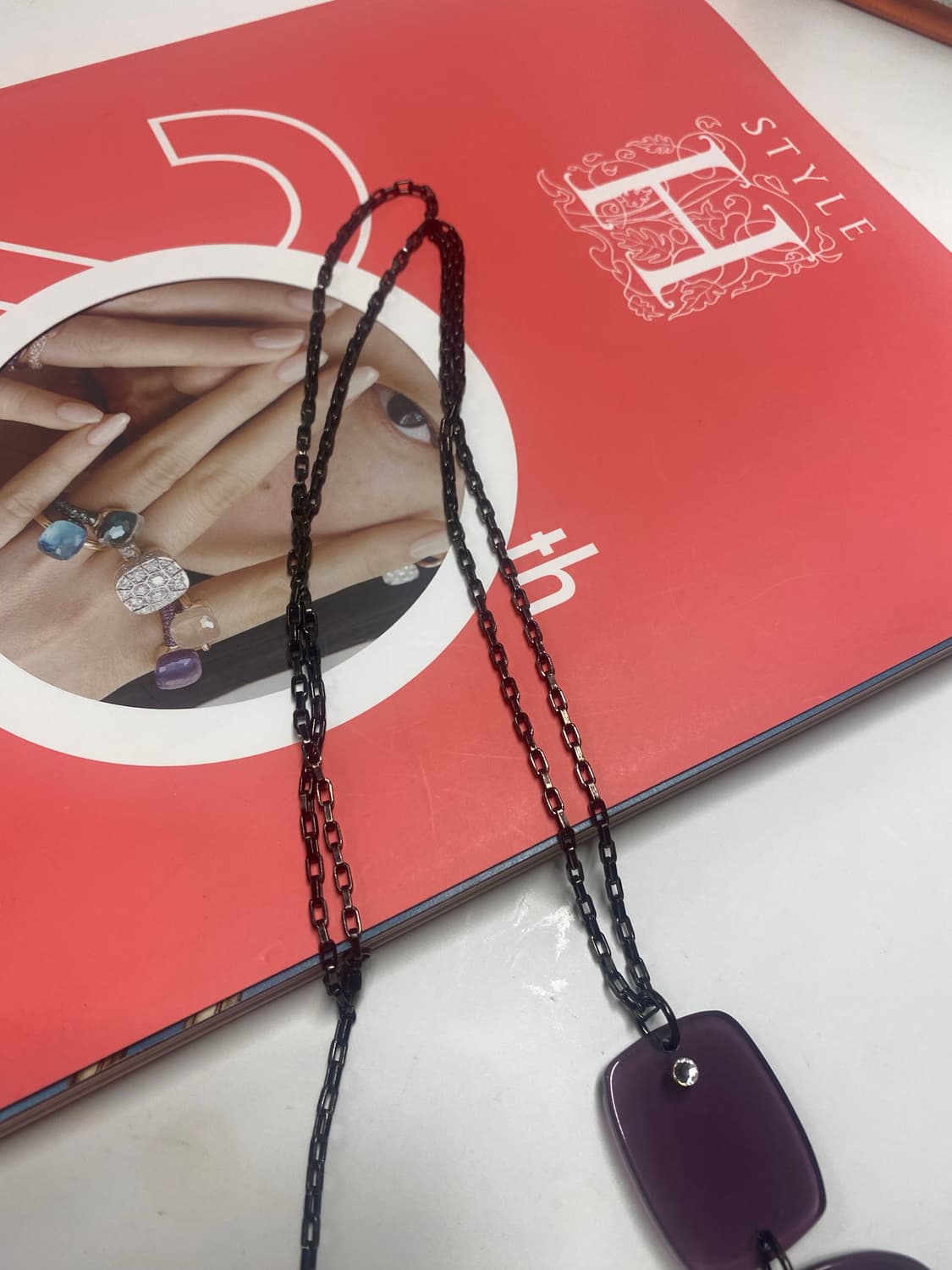 UOVO 퍼플 아크릴 네크리스 목걸이 상품이미지7