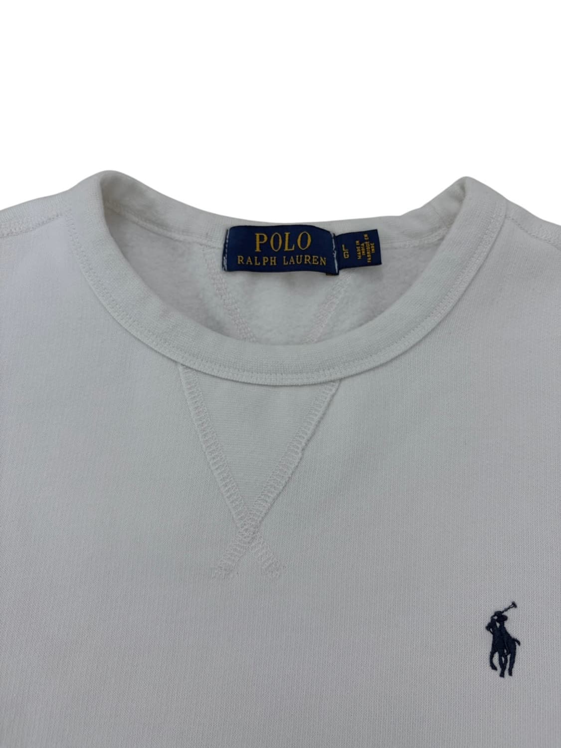 폴로 스웻셔츠 맨투맨 화이트 (L) 상품이미지3