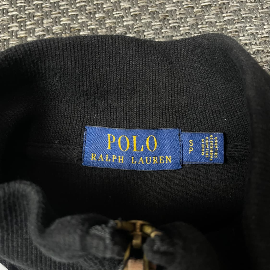 폴로랄프로렌 화이트포니 블랙 하프넥 반집업 긴팔 니트 S 상품이미지4