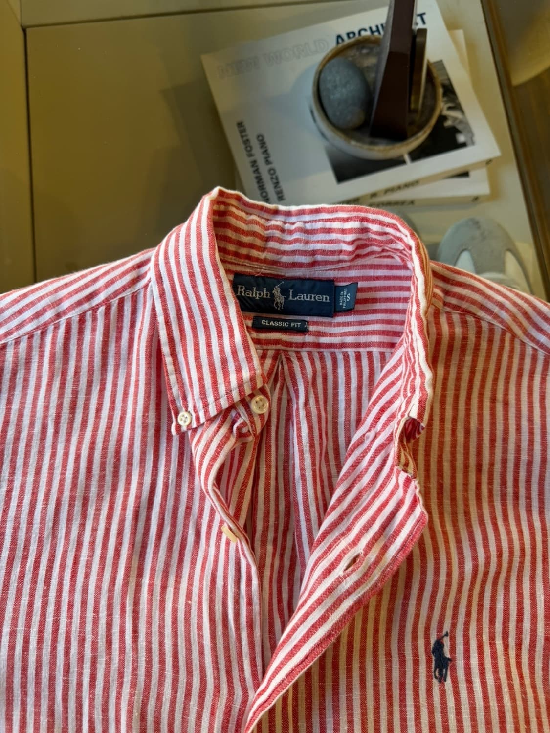 폴로 랄프로렌 리넨 버튼다운 셔츠 100 상품이미지8