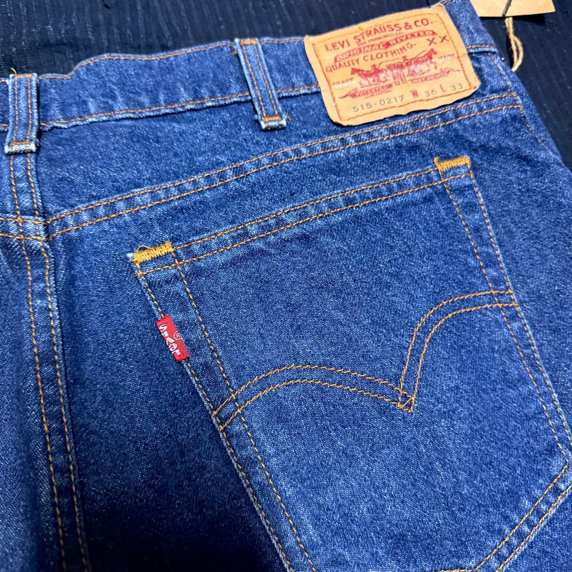 90‘s 리바이스 515-0217 레귤러핏 데님 팬츠 36 상품이미지6