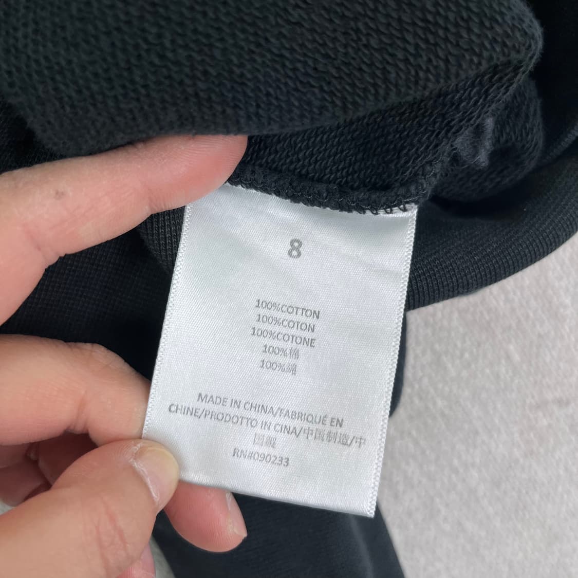 W 100 피오갓 에센셜 카라 크롭 맨투맨 상품이미지6