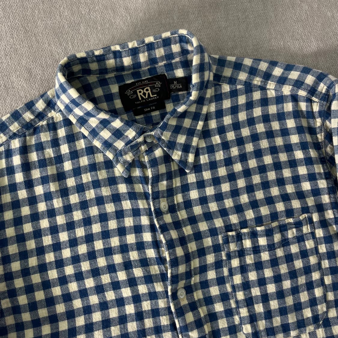 폴로랄프로렌 더블알엘 빈티지 체크 린넨 셔츠 상품이미지2