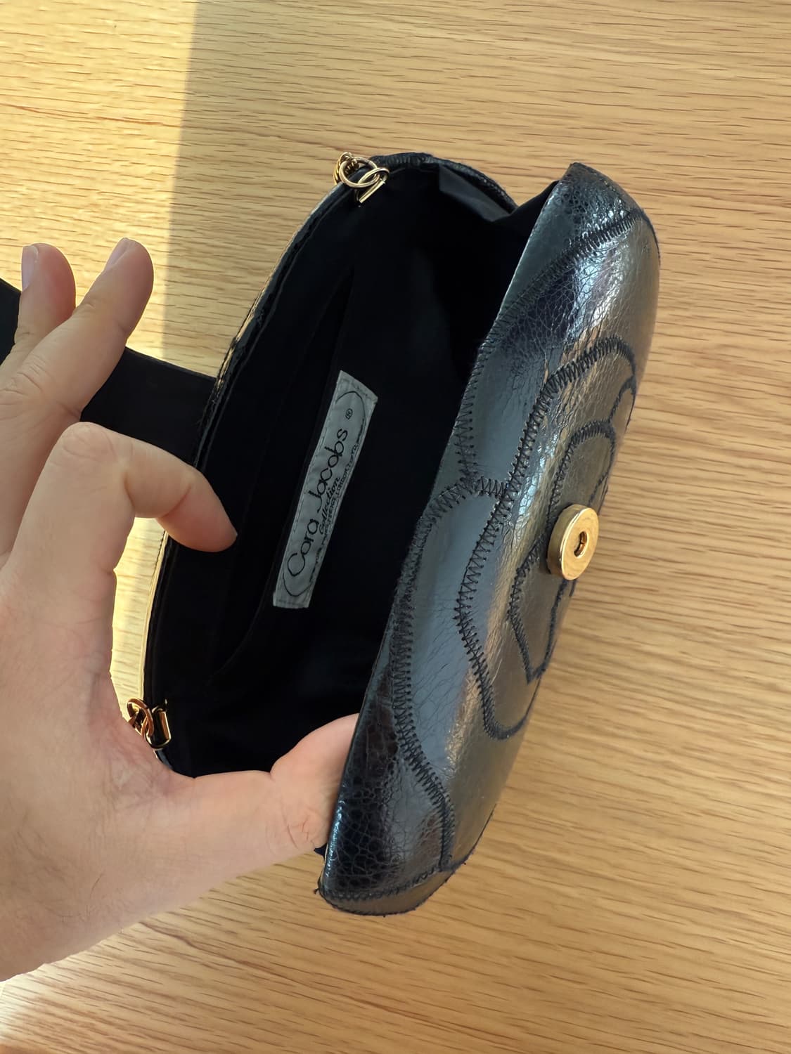 Cora Jacobs 빈티지 레더 프레임백 상품이미지5