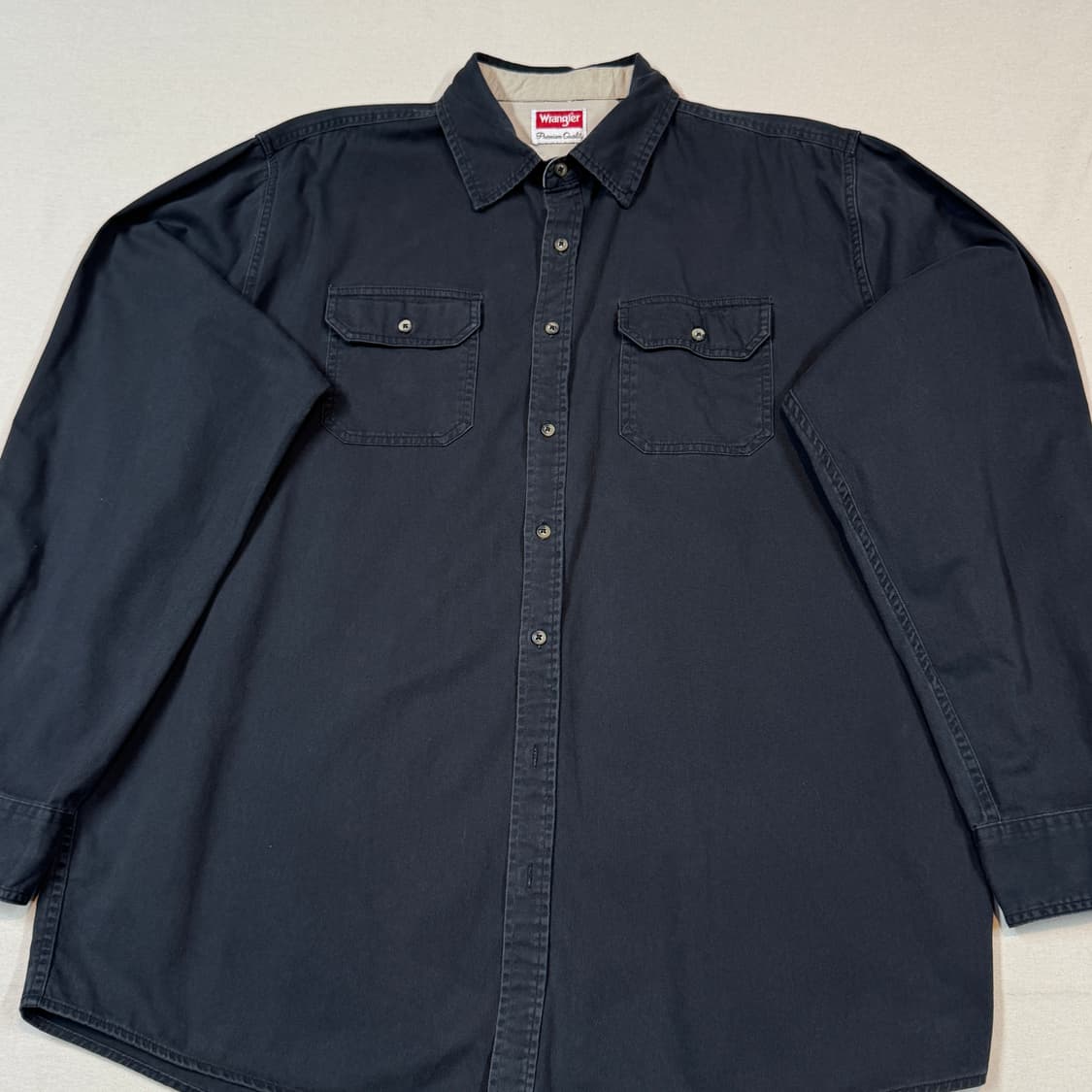 XL) Wrangler 랭글러 투포켓 워크웨어 코튼 셔츠 블랙 W4 상품이미지2