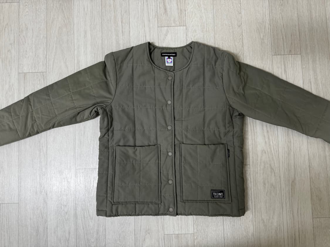 디스이즈네버댓 여성 TINT 퀼팅 자켓 카키 상품이미지1