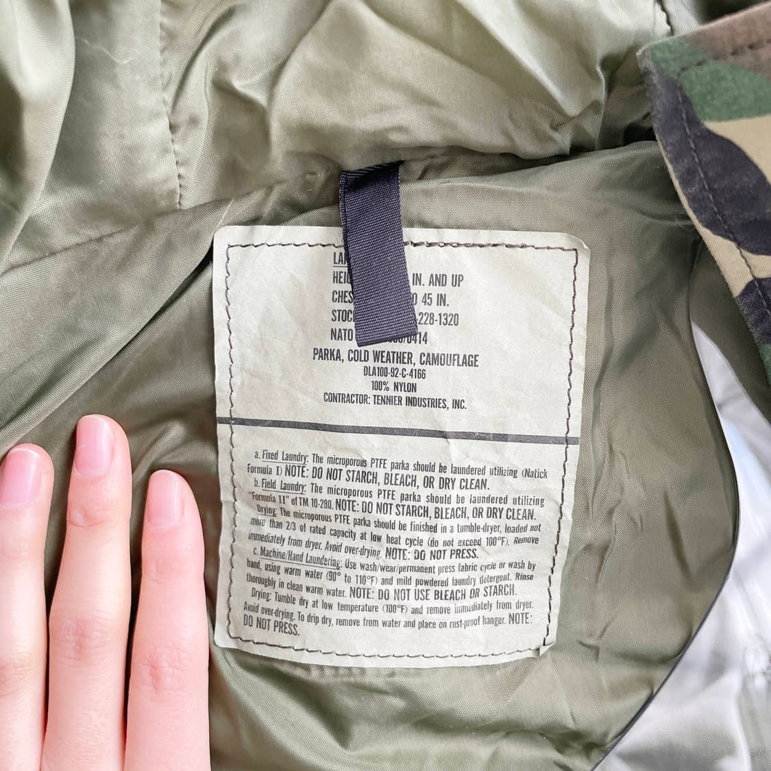 F2 90s 미군 Us Army Ecwcs 우드랜드 고어텍스 파카 L사이 상품이미지4