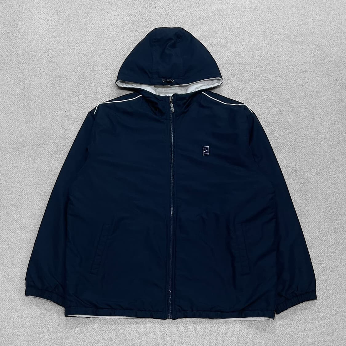 나이키 00s 올드스쿨 테니스 빅 로고 리버시블 후드 점퍼 상품이미지1