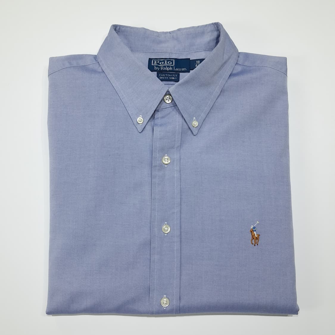 CL898 XL 폴로 00s 멀티포니 클래식 블루 드레스 셔츠 남방 상품이미지8