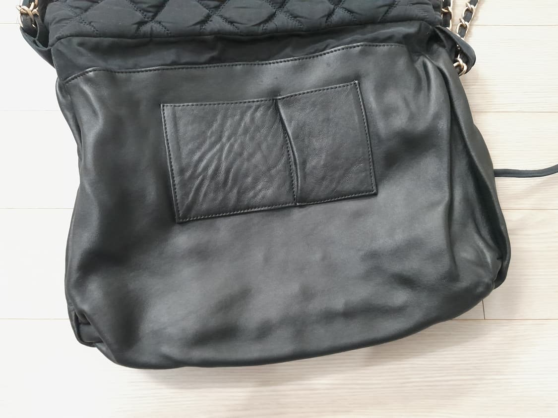 샤넬 빈티지 퀼팅 패브릭 버블 체인 숄더백 상품이미지4