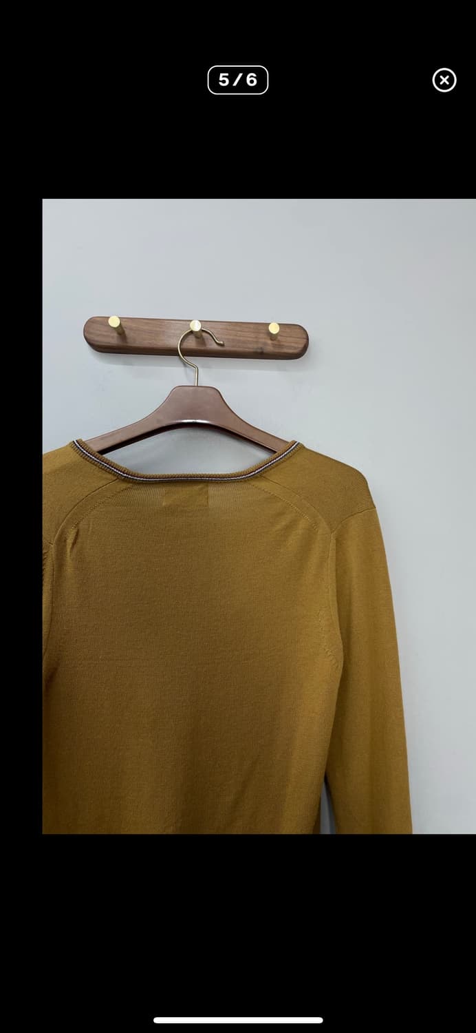 프레드페리 자수로고 브라운 가디건 A2409 상품이미지5