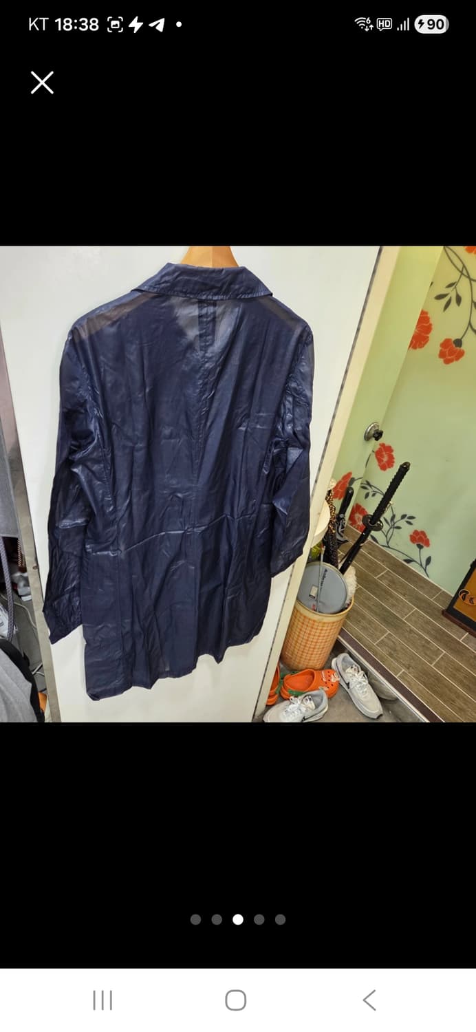 줄리아노 후지와라 시스루 코트 상품이미지3