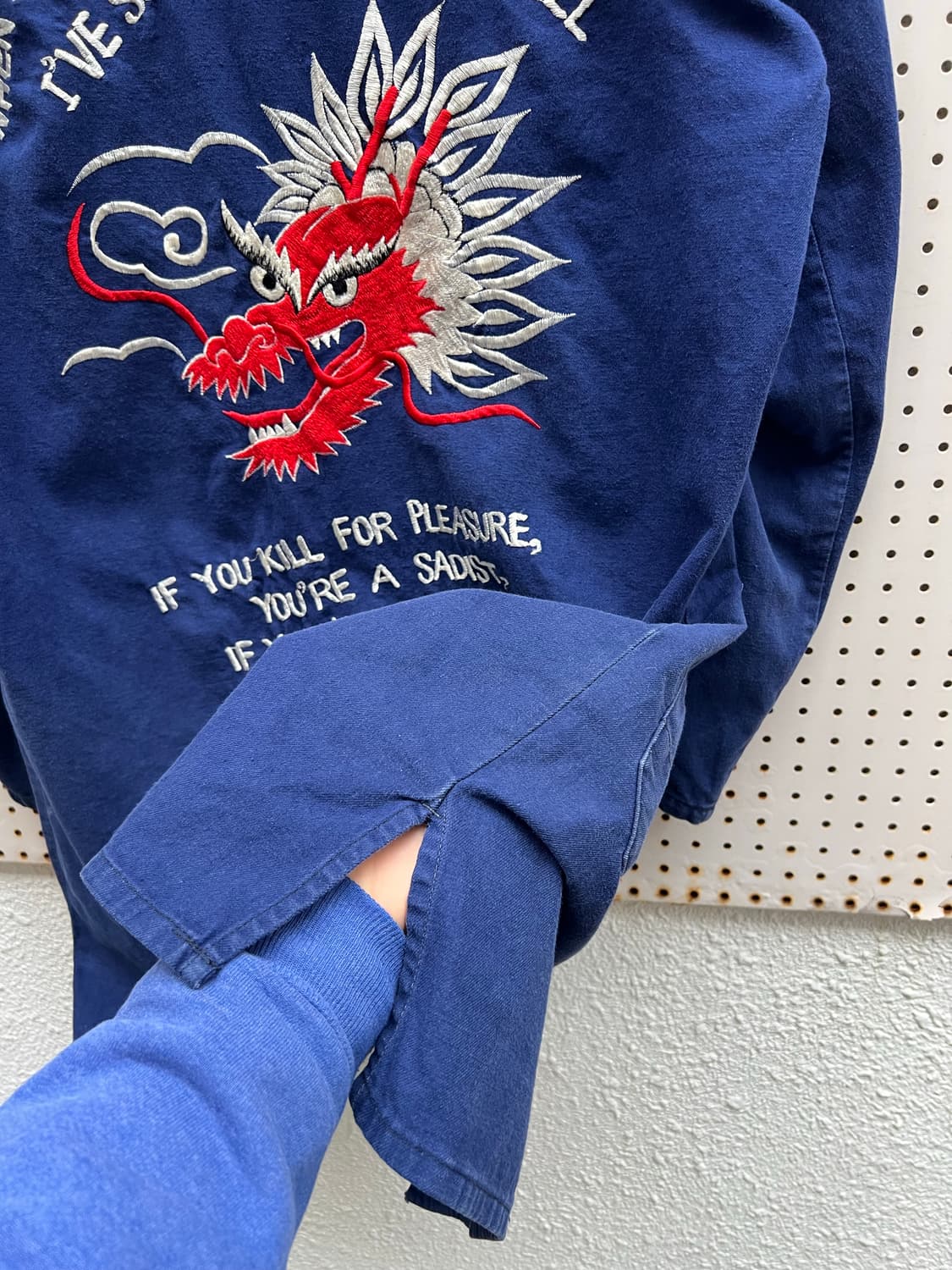 OLD VINTAGE HAND EMBROIDERED 자수프렌치워크샵코트 상품이미지10