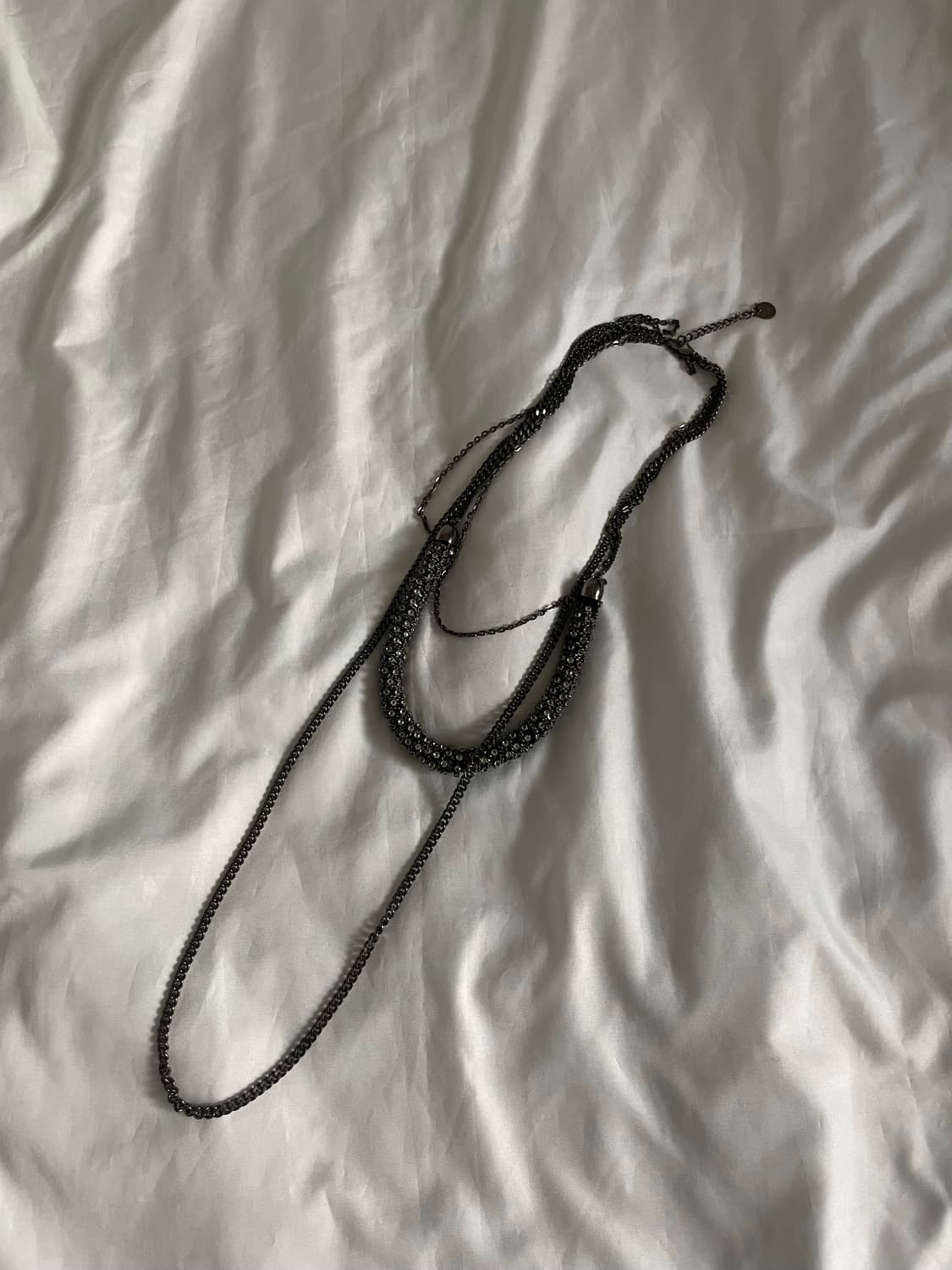 빈티지 큐빅 레이어드 목걸이 상품이미지1