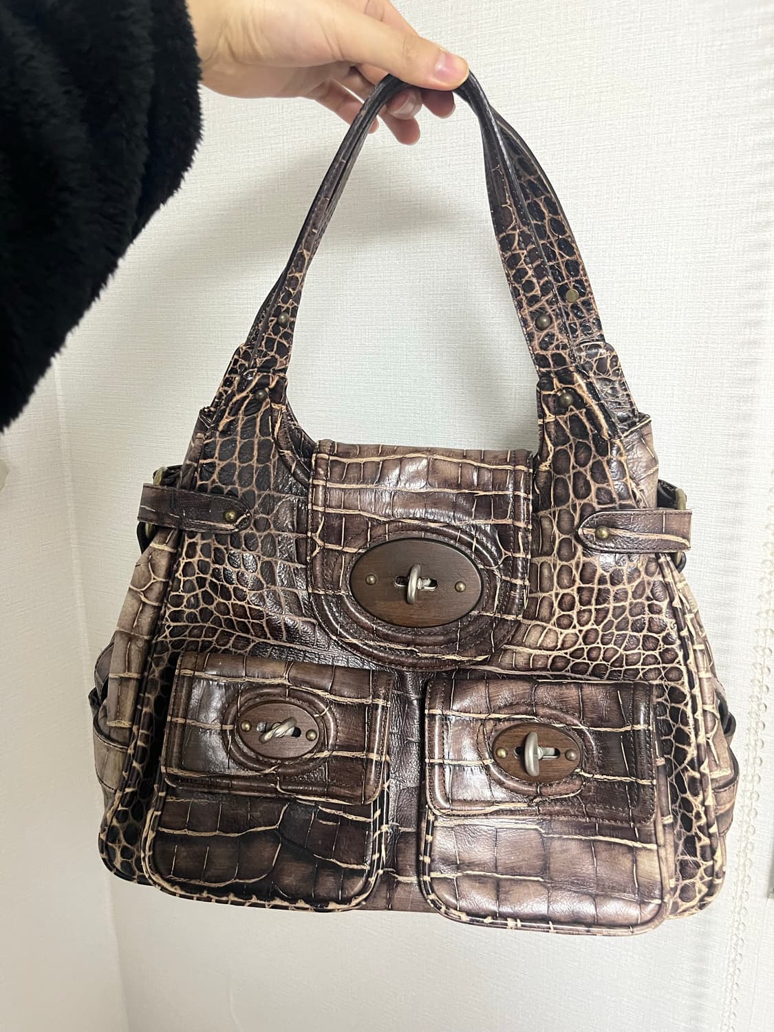 한섬 타임 소가죽 레더백 상품이미지1