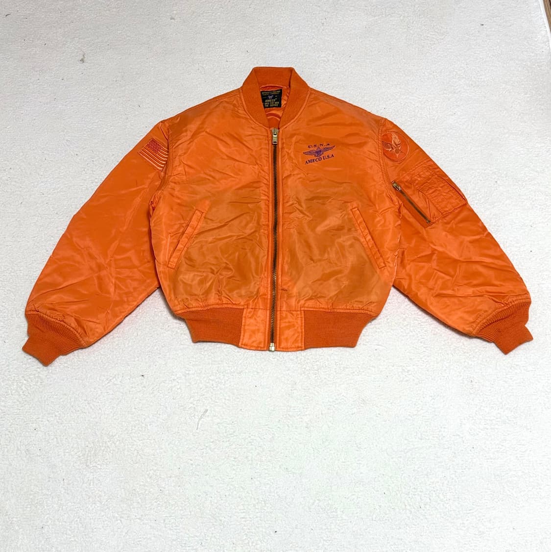 AMECO 오렌지색 항공 점퍼 상품이미지1