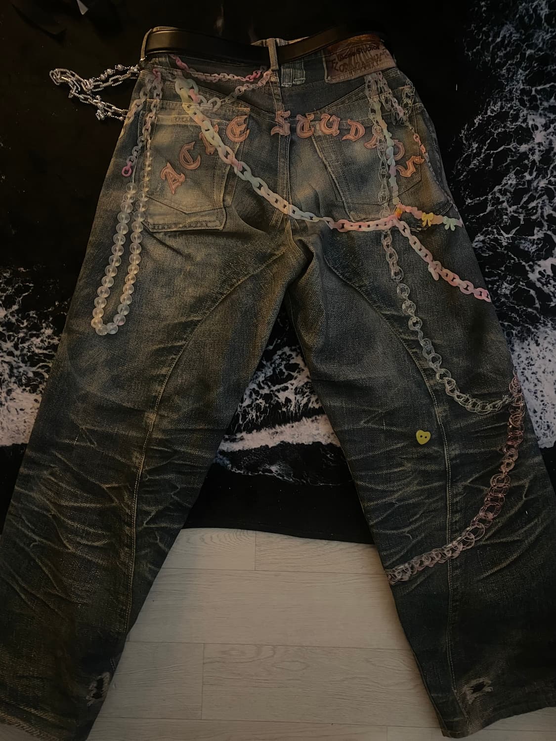 48) 아크네 스튜디오 트롱프뢰유 프린팅 데님팬츠 상품이미지7