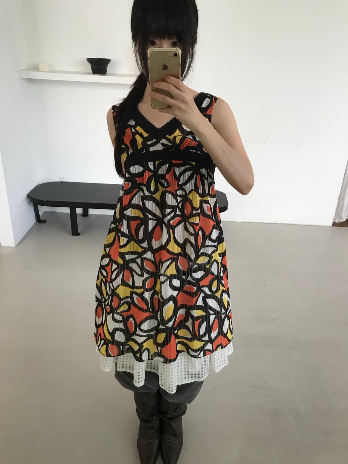 vintage pattern sleeveless 상품이미지4