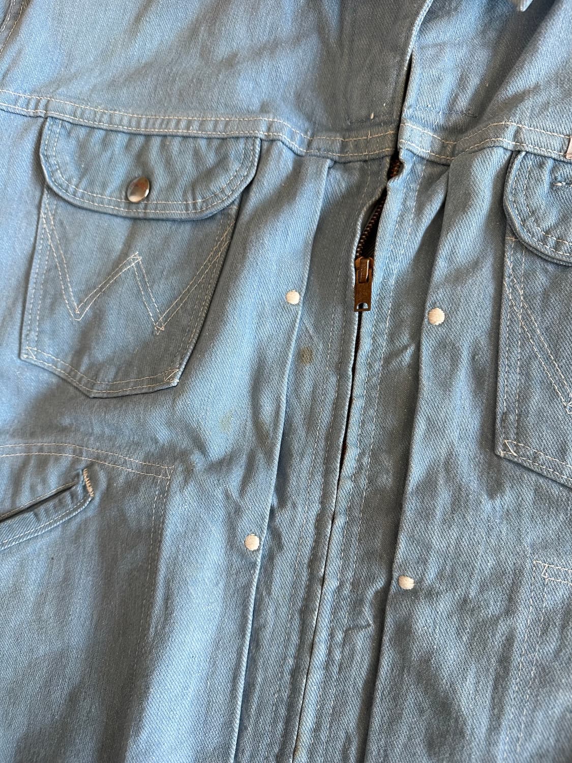 60s USA 빈티지 랭글러 22MJZ 셀비지 데님 자켓 24MJZ 상품이미지6