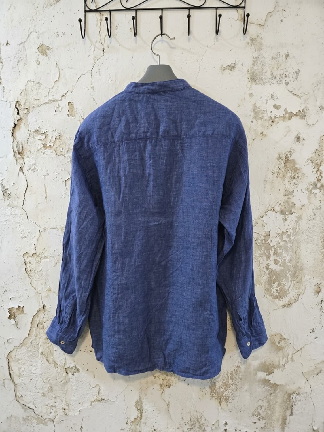 이태리 파니칼레 린넨  블루 셔츠 L 상품이미지2