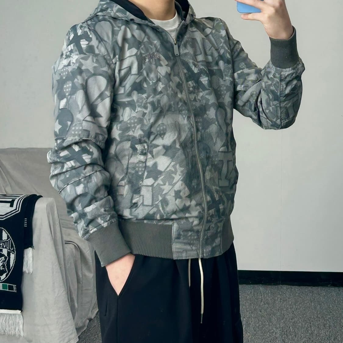 리바이스 패턴 후드 바람막이  상품이미지2