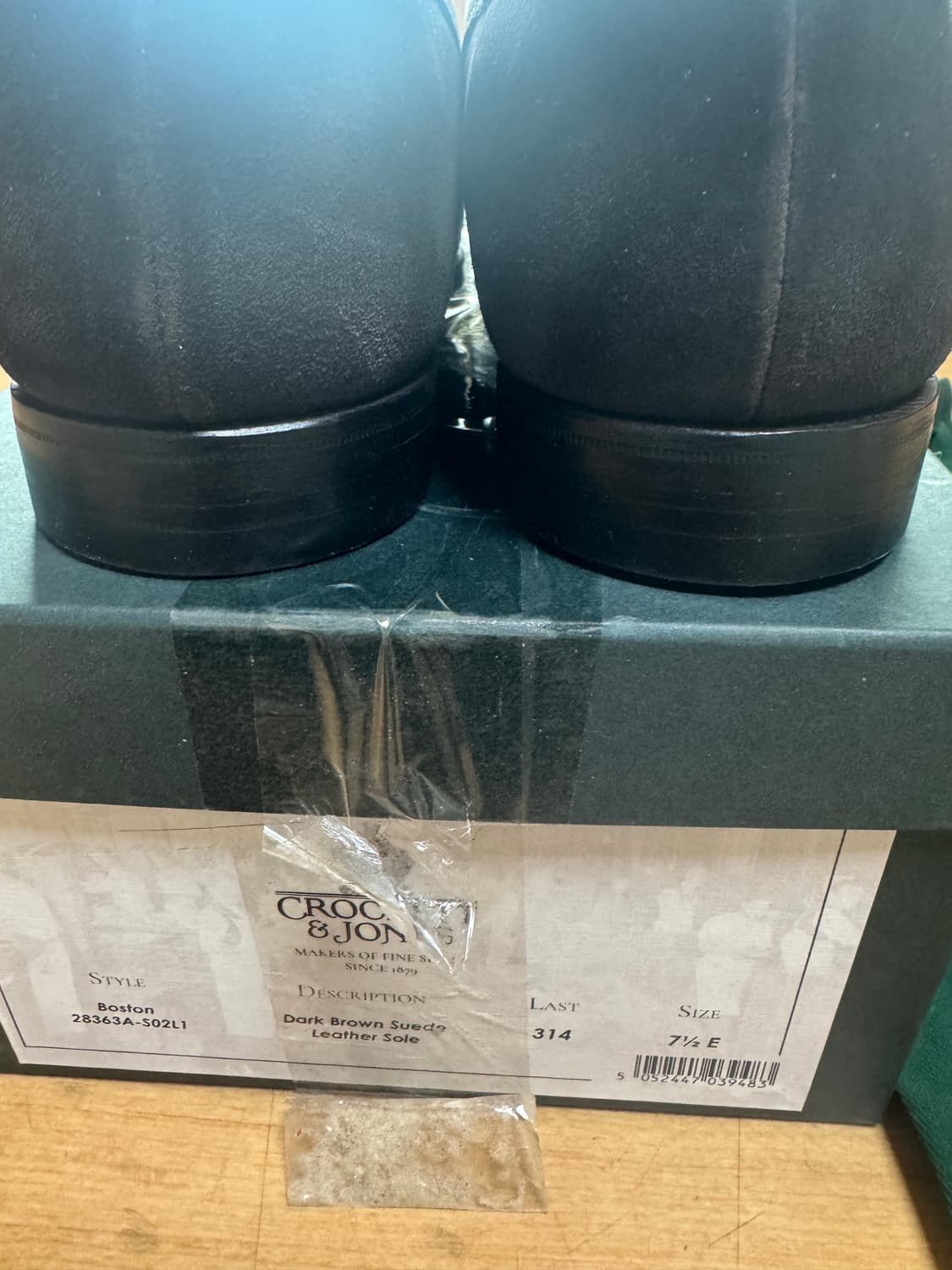 크로켓앤존스 보스턴 스웨이드 브라운 7.5E 상품이미지4