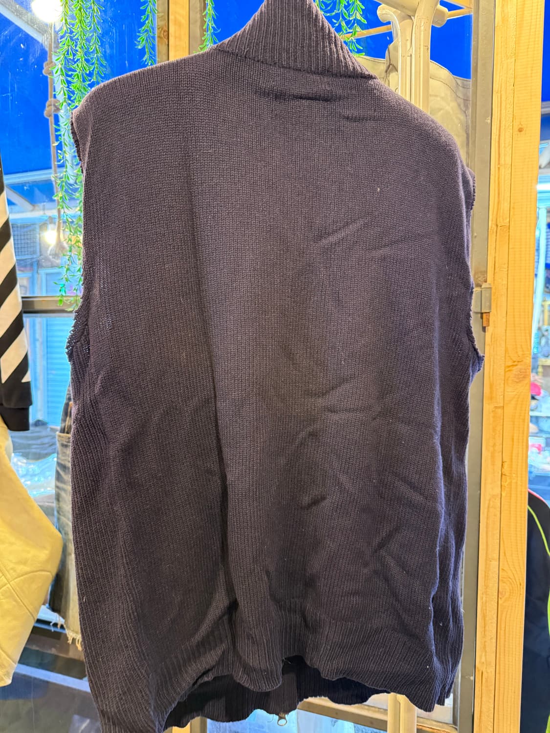 폴로 랄프로렌 그린포니 네이비 집업 니트조끼 상품이미지4