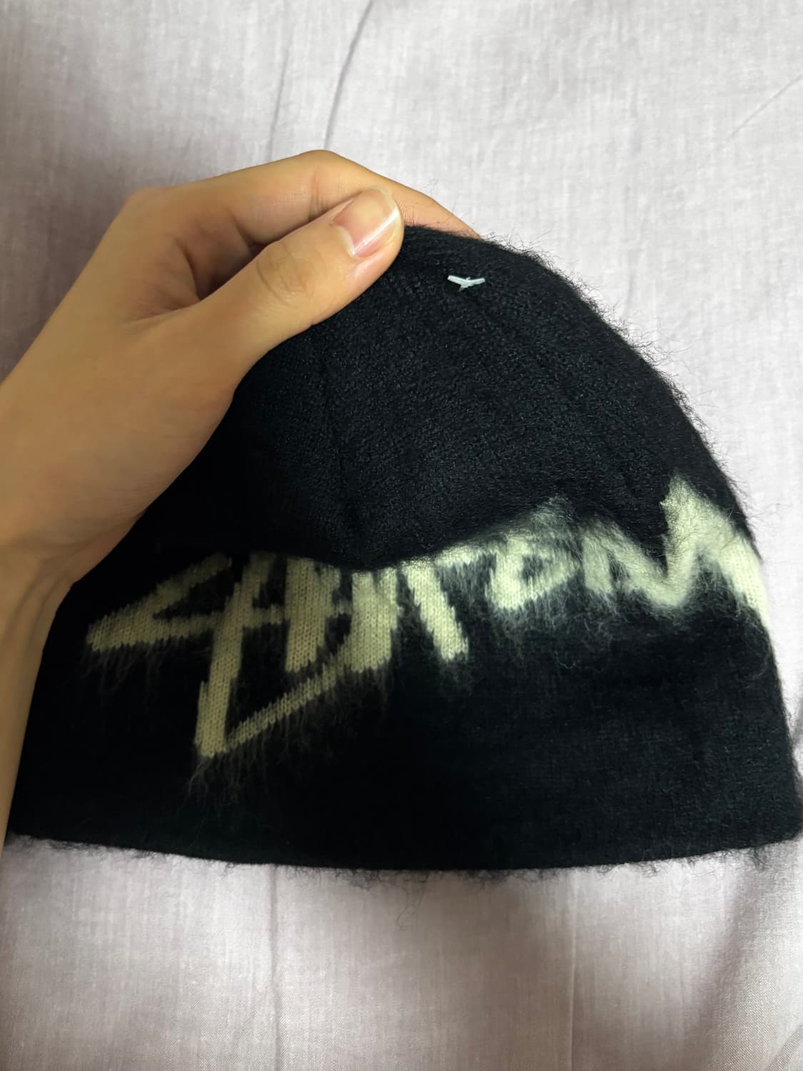 (새상품) 스투시 브러쉬드 아웃 스탁 스컬캡 비니 상품이미지2