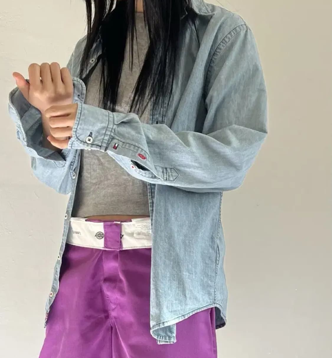 타미힐피거 연청 셔츠 상품이미지1