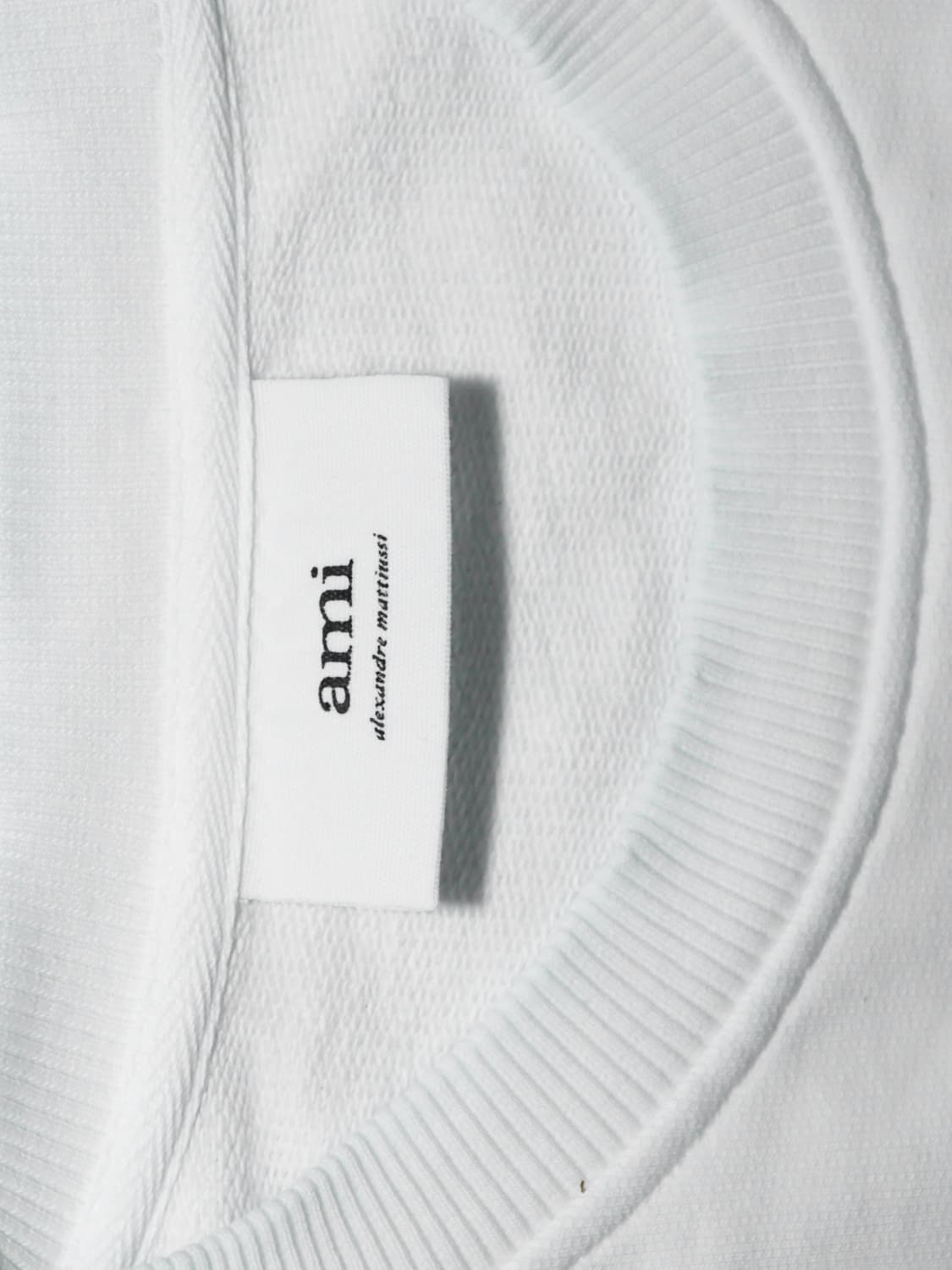 [정품]아미 스몰 하트 자수 화이트 맨투맨 L 상품이미지3