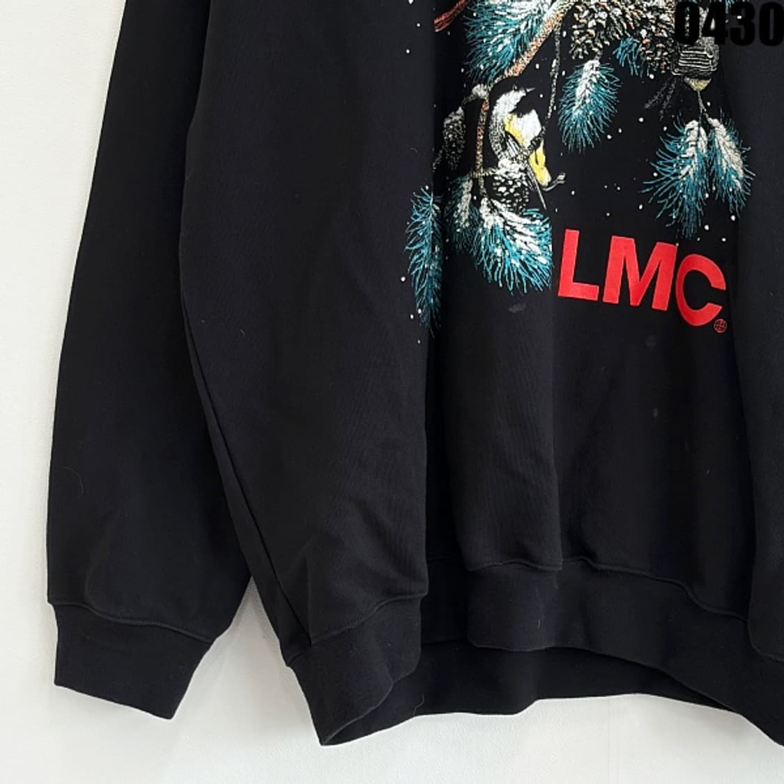 LMC 그래픽 프린팅 오버핏 맨투맨 블랙 L 0430 상품이미지3