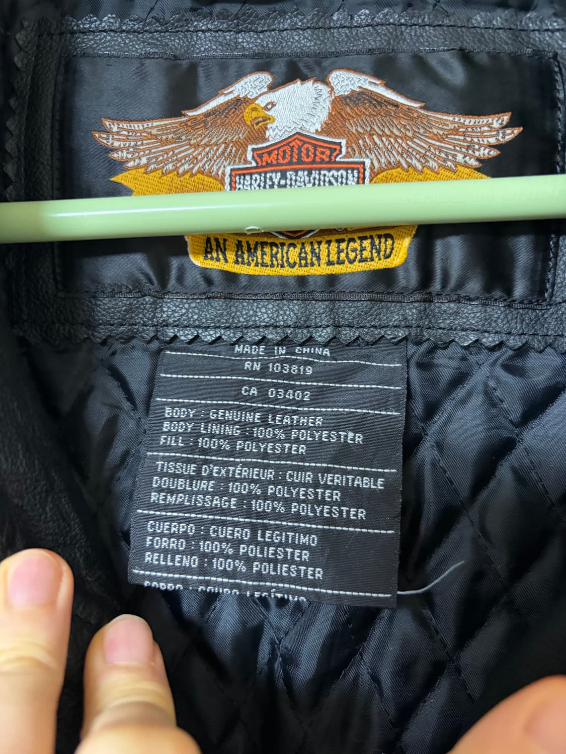 빈티지 할리데이비슨 가죽 자켓 불꽃 상품이미지3