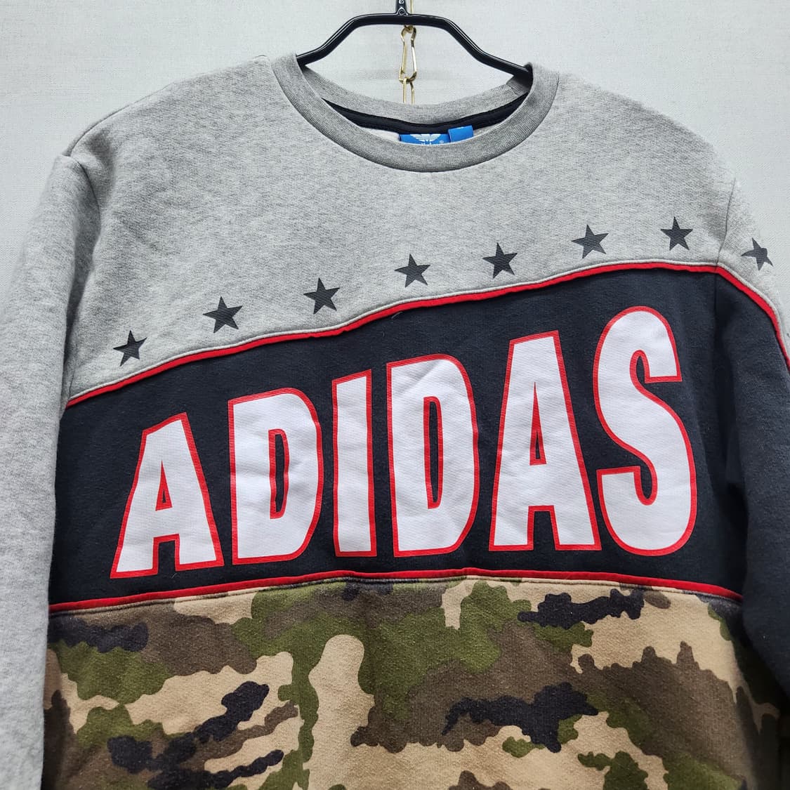 아디다스 빅로고 카모플라쥬 맨투맨 M 상품이미지2