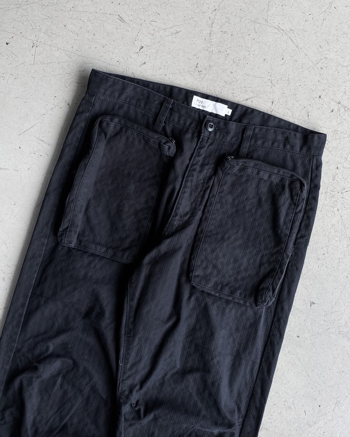 Po1 프론트 더블 포켓 HBT 메카닉 팬츠 상품이미지4