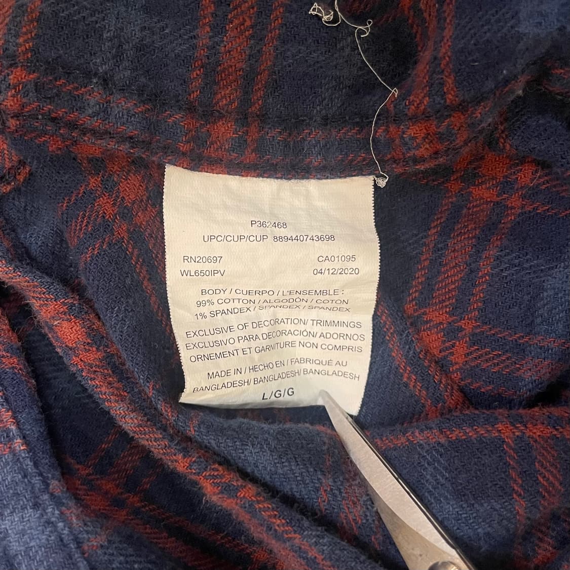 (L) Dickies 디키즈 체크 셔츠 상품이미지8