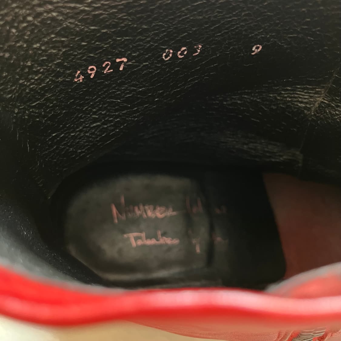 넘버나인 SS05 스파이더 레더 부츠 상품이미지2