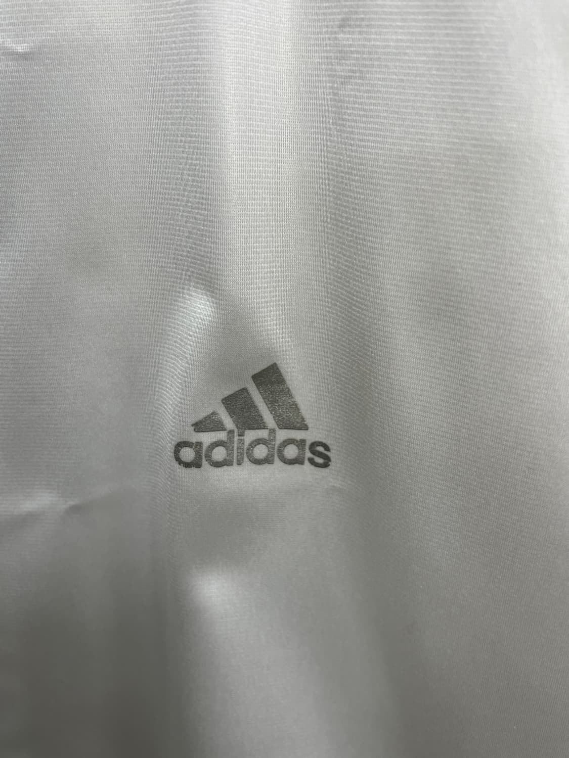 아디다스 화이트 실버 삼선로고 Y2K 트랙탑 져지  상품이미지3